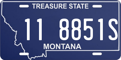 MT license plate 118851S