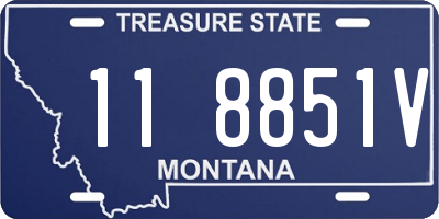 MT license plate 118851V