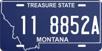 MT license plate 118852A