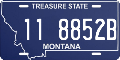 MT license plate 118852B