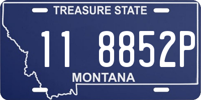 MT license plate 118852P