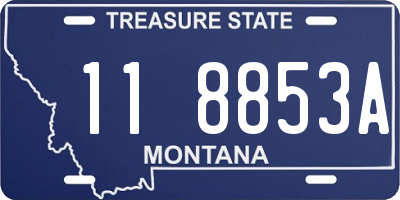 MT license plate 118853A