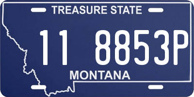 MT license plate 118853P
