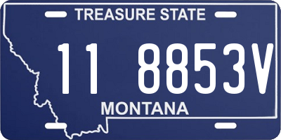 MT license plate 118853V