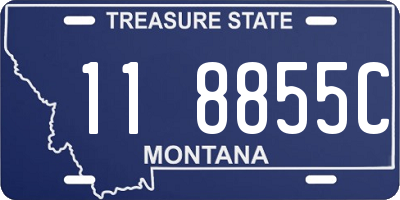 MT license plate 118855C