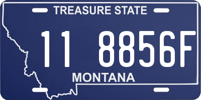 MT license plate 118856F