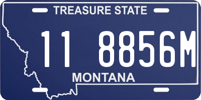 MT license plate 118856M