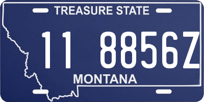 MT license plate 118856Z