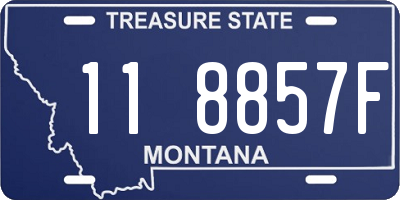 MT license plate 118857F