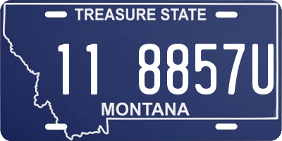 MT license plate 118857U