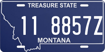 MT license plate 118857Z