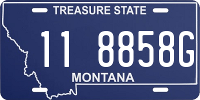 MT license plate 118858G