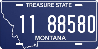 MT license plate 118858O