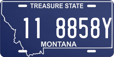 MT license plate 118858Y