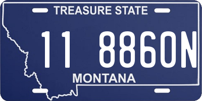 MT license plate 118860N