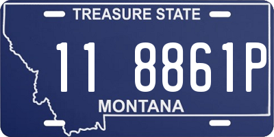 MT license plate 118861P