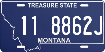 MT license plate 118862J