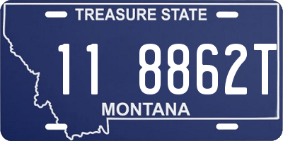 MT license plate 118862T