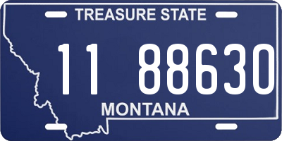 MT license plate 118863O