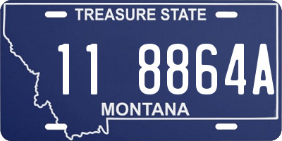 MT license plate 118864A