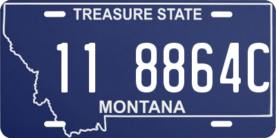 MT license plate 118864C