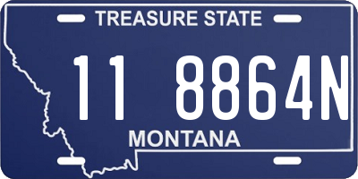 MT license plate 118864N