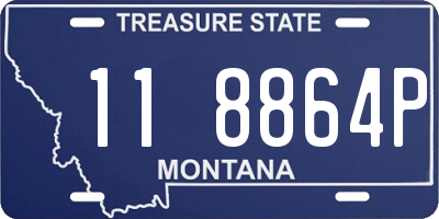 MT license plate 118864P