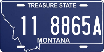 MT license plate 118865A