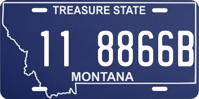 MT license plate 118866B