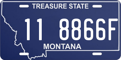 MT license plate 118866F