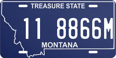 MT license plate 118866M