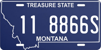 MT license plate 118866S