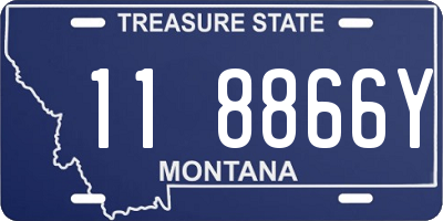 MT license plate 118866Y