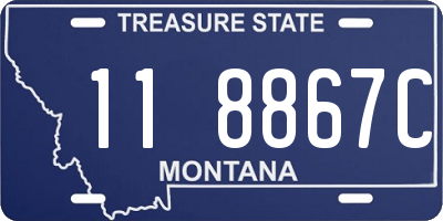 MT license plate 118867C