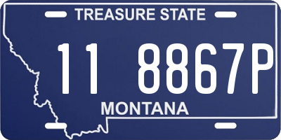 MT license plate 118867P