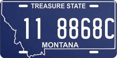 MT license plate 118868C