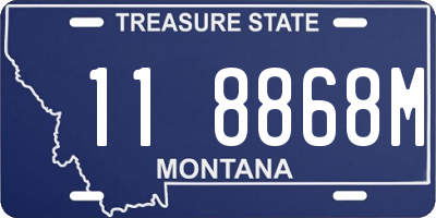 MT license plate 118868M