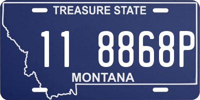 MT license plate 118868P