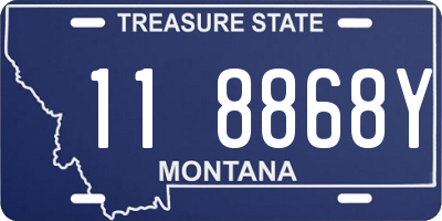MT license plate 118868Y