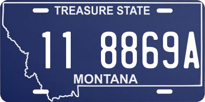 MT license plate 118869A