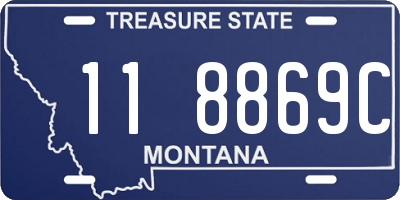 MT license plate 118869C