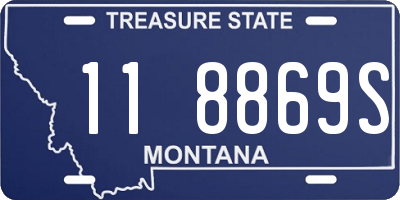 MT license plate 118869S