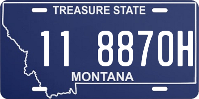 MT license plate 118870H