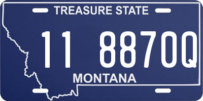 MT license plate 118870Q