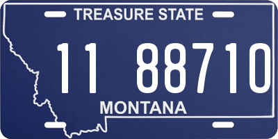 MT license plate 118871O