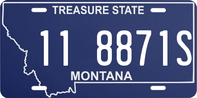 MT license plate 118871S