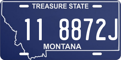 MT license plate 118872J