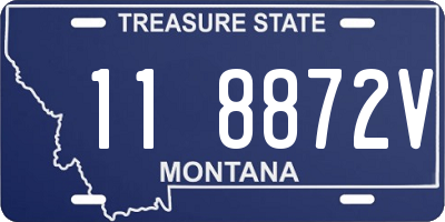 MT license plate 118872V