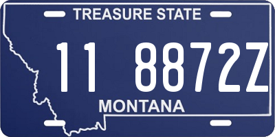 MT license plate 118872Z