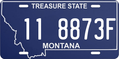 MT license plate 118873F